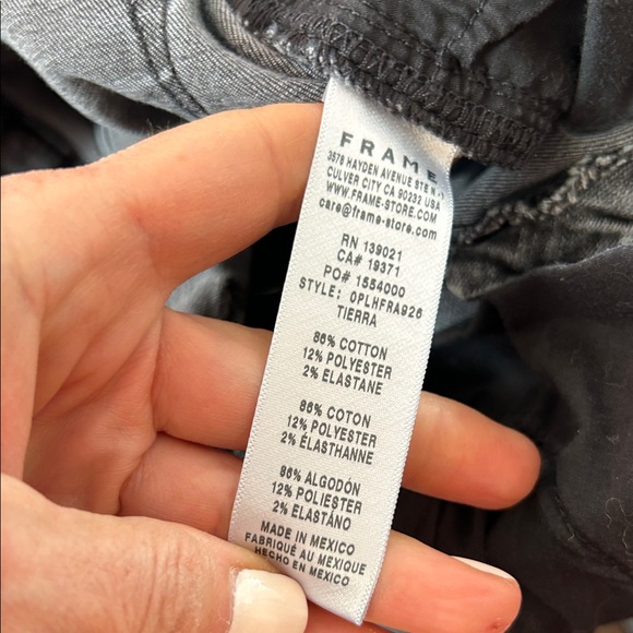 FRAME LE HIGH FLARE GRAY JEANS sz 26 - Picture 9 of 9